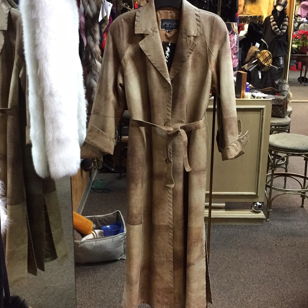 Leather Trench Coat